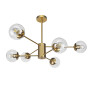 Зображення Люстра стельова молекула Levistella 7526033-6 BRZ+CL бронза, плафон прозорий ИМ Light-Deco 