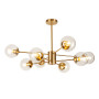 Зображення Люстра молекула стельова Levistella 7526033-8 BRZ+CL бронза, плафони прозорі ИМ Light-Deco 1 