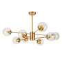Зображення Люстра молекула стельова Levistella 7526033-8 BRZ+CL бронза, плафони прозорі ИМ Light-Deco 