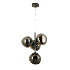 Люстра підвісна декоративна Levistella 793CH01-4 SMGY (180) E27 чорний хром