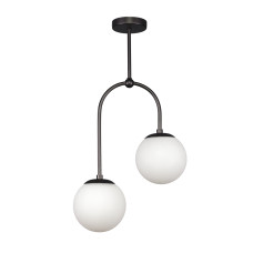 Люстра молекула стельова Levistella 7529826-2 BK+WH чорний, плафон білий 