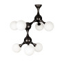 Зображення Люстра молекула стельова Levistella 7529817-7 BK+WH чорна, плафони білі ИМ Light-Deco 