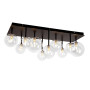 Зображення Люстра стельова Levistella 999X7253F-10 BK+CL чорна, плафони прозорі ИМ Light-Deco 1 