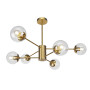 Зображення Люстра стельова молекула Levistella 7526033-6 BRZ+CL бронза, плафон прозорий ИМ Light-Deco 1 