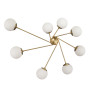 Зображення Люстра стельова молекула Levistella 7529803-8 BRZ+WH бронза, плафон білий ИМ Light-Deco 2 