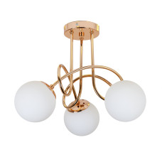 Люстра стельова молекула Levistella 7529903-3 GOLD+WH золото, плафон білий 