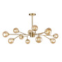 Зображення Люстра молекула стельова Levistella 7529806-12 BRZ+BR бронза, плафон коричневий  ИМ Light-Deco 1 