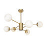 Зображення Люстра стельова молекула Levistella 7526033-6 BRZ+WH бронза, плафон білий ИМ Light-Deco 1 