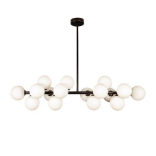 Люстра стельова молекула Levistella 7841020-16 BK+WH чорна, плафони білі