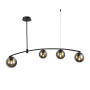 Изображение Люстра молекула подвесная Levistella 7529827-4 BK+BK черная ИМ Light-Deco 1 