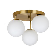 Люстра стельова Light House LS-19446-3 BRZ+WH (300) бронза, плафон білий 