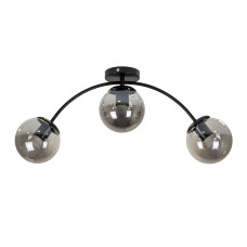 Люстра стельова молекула Levistella 7529907-3 BK+BK чорна, плафон чорний 