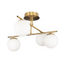 Зображення Люстра стельова молекула Levistella 7529801-4 BRZ+WH бронза, плафон білий ИМ Light-Deco 