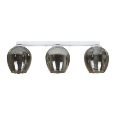 Люстра стельова Light House LS-18142F-3 WH+BK (500) біла, плафон чорний 