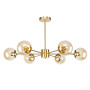 Зображення Люстра молекула стельова Levistella 7529807-6 BRZ+BR бронза плафон коричневий ИМ Light-Deco 