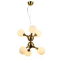 Зображення Люстра молекула підвісна Levistella 7529816-6 BRZ+WH бронза, плафон білий  ИМ Light-Deco 1 
