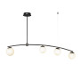 Изображение Люстра молекула подвесная Levistella 7529827-4 BK+WH черная, плафон белый ИМ Light-Deco 1 