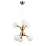 Зображення Люстра молекула підвісна Levistella 7529816-6 BRZ+WH бронза, плафон білий  ИМ Light-Deco 