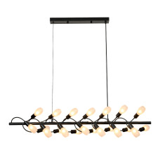 Люстра підвісна Levistella 788P10106-21 BK+MT G9 чорна, плафони білі