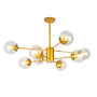 Зображення Люстра молекула стельова Levistella 7526033-8 GD+CL золото, плафони прозорі ИМ Light-Deco 1 