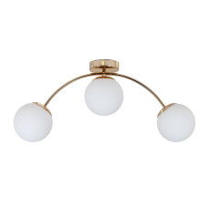 Люстра стельова молекула Levistella 7529907-3 GOLD+WH золото, плафон білий 