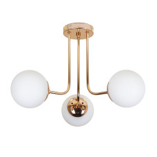 Люстра стельова молекула Levistella 7529908-3 GOLD+WH золото, плафон білий 