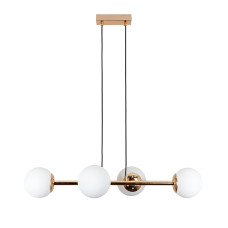 Люстра підвісна молекула Levistella 7529909-4 GOLD+WH золото, плафон білий 