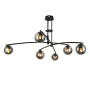Зображення Люстра стельова молекула Levistella 7529827-6 BK+BK чорна ИМ Light-Deco 1 