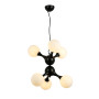 Зображення Люстра молекула підвісна Levistella 7529816-6 BK+WH чорна, плафон білий  ИМ Light-Deco 1 