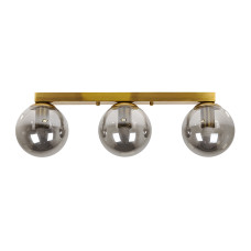 Люстра стельова Лофт Light House LS-18638F-3 BRZ+BK (500) бронза, плафон чорний