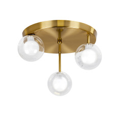 Люстра люстра Light House LS-19453-3 BRZ+CLWH (300) бронза, плафон прозорий з білим