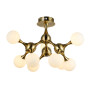 Зображення Люстра молекула стельова Levistella 7529817-9 BRZ+WH бронза, плафон білий ИМ Light-Deco 1 