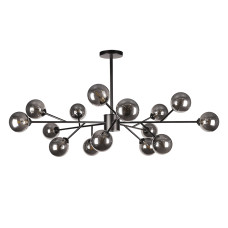 Люстра стельова молекула Levistella 7529806-15 BK+BK чорний, плафон чорний