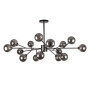 Зображення Люстра стельова молекула Levistella 7529806-15 BK+BK чорний, плафон чорний ИМ Light-Deco 
