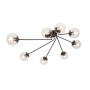 Зображення Люстра стельова молекула Levistella 7529803-8 BK+CL чорний, плафон прозорий ИМ Light-Deco 1 