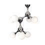 Зображення Люстра молекула стельова Levistella 7529817-7 CR+WH хром, плафони білі ИМ Light-Deco 