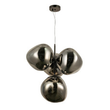 Люстра підвісна декоративна Levistella 793CH01-4 SMGY (280) E27 чорний хром