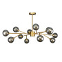 Зображення Люстра стельова молекула Levistella 7529806-12 BRZ+BK бронза, плафон чорний ИМ Light-Deco 