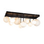 Изображение Люстра потолочная Levistella 999X7253F-10 BK+WH черная, плафоны белые ИМ Light-Deco 1 