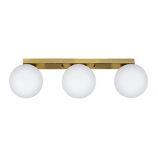 Люстра стельова Light House LS-18638F-3 BRZ+WH (500) бронза, плафон білий