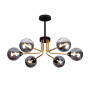 Изображение Люстра молекула потолочная Levistella 752L7909-6 BK+BK черная + бронза ИМ Light-Deco 1 