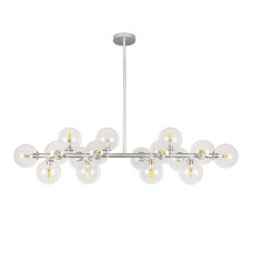 Люстра молекула стельова Levistella 7841020-16 GAB+CL (S) срібло, плафони прозорі