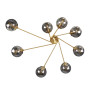 Зображення Люстра стельова молекула Levistella 7529803-8 BRZ+BK бронза, плафон чорний ИМ Light-Deco 2 