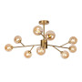 Зображення Люстра молекула стельова Levistella 7529806-9 BRZ+BR бронза, плафон коричневий ИМ Light-Deco 1 
