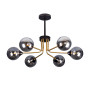 Изображение Люстра молекула потолочная Levistella 752L7909-6 BK+BK черная + бронза ИМ Light-Deco 