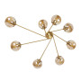 Зображення Люстра стельова молекула Levistella 7529803-8 BRZ+BR бронза, плафон коричневий ИМ Light-Deco 2 