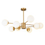 Зображення Люстра молекула стельова Levistella 7526033-8 BRZ+WH бронза, плафони білі ИМ Light-Deco 1 