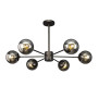 Зображення Люстра стельова молекула Levistella 7529807-6 BK+BK чорний, плафон чорний ИМ Light-Deco 1 