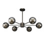 Зображення Люстра стельова молекула Levistella 7529807-6 BK+BK чорний, плафон чорний ИМ Light-Deco 