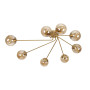 Зображення Люстра стельова молекула Levistella 7529803-8 BRZ+BR бронза, плафон коричневий ИМ Light-Deco 